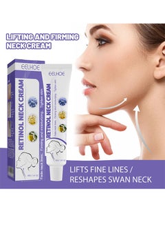 EELHOE Retinol Neck Cream Fade Neck Lines, Firming and Moisturizing Brighten Skin Neck Massage, Reshape Swan Neck-40g  - Image 1