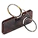 REAVEE Ultra Thin Armless Reading Glasses for Men Women No Temple Pinch Nose Clip on Readers Small Pocket with Mini Portable Case Tortoise 20 - Image 1