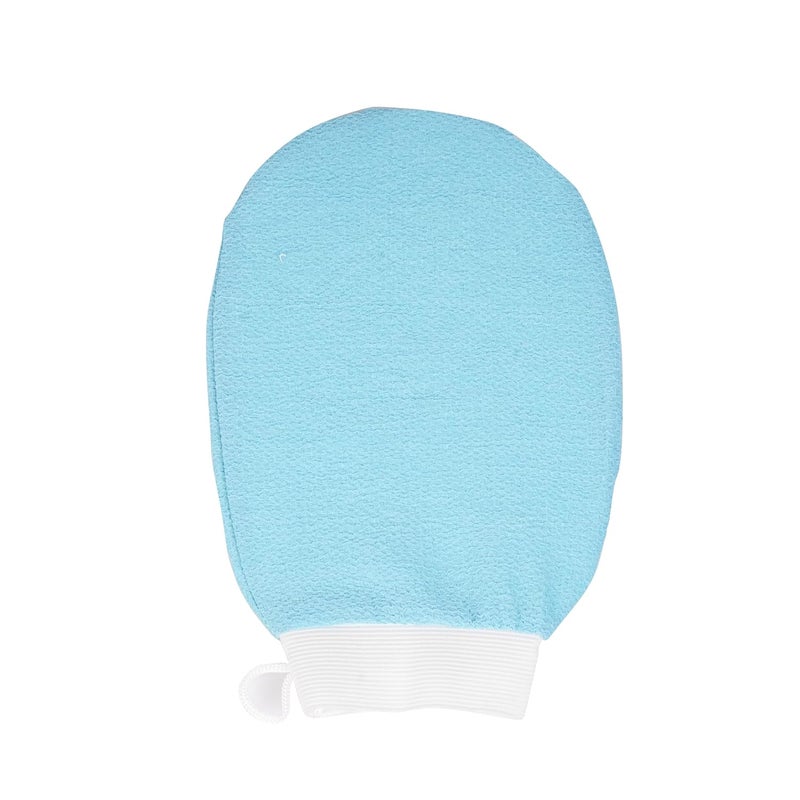 SellBotic Exfoliating Bath Glove for Dead Skin Body | Scrub Glove Bath Brush | Gentle on the Skin | Improves Circulation | Unisex | Easy to Use | (Sky Blue) - Image 1