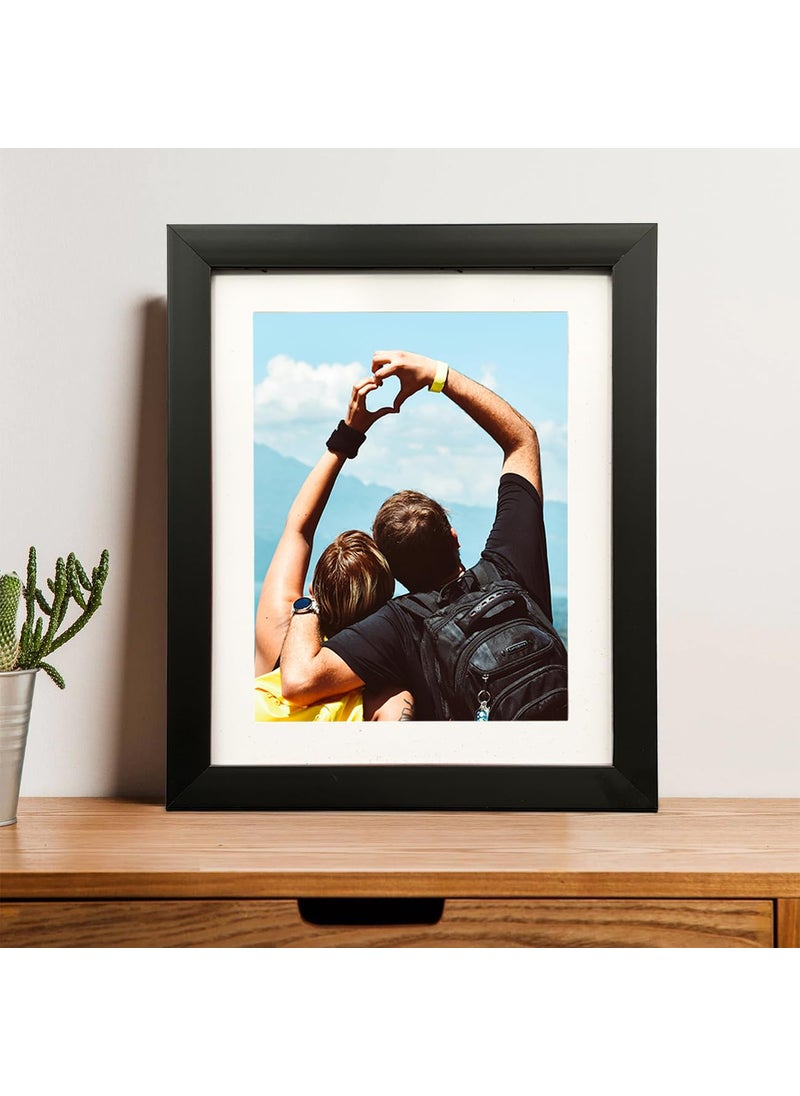 Art Street Art Street wood Customized Table Photo Frame With Photo Upload, Birthday, Anniversary Gift for Husband, Couple, Brother, Sister, Parrents (8x10 Inch, Black, Rectangular, tabletop)  - Image 1