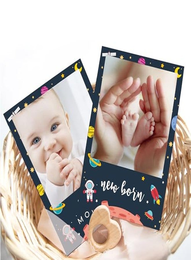 Just Party Newborn to 12 Months Photo Banner for Birthday Photo Frame Milestone First Birthday Props Space Theme - Image 4