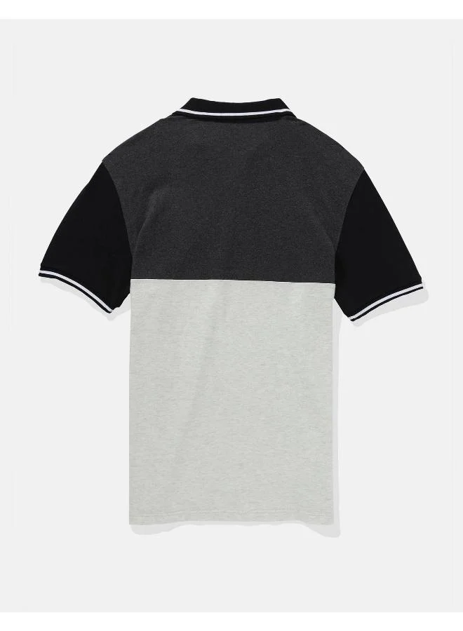 American Eagle Embroidered Logo Polo T-shirt