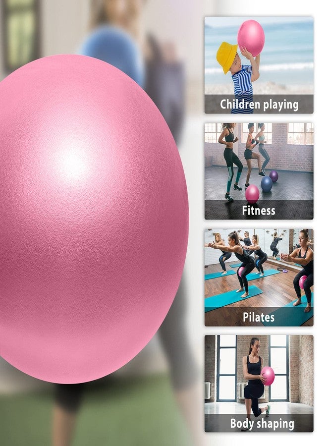 Cikyner Soft Pilates Ball, Small Exercise Ball 9 Inch Mini Gym Ball with Inflatable Straw, Suitable for Pilates, Yoga, Full Body Training, Physical Therapy and Balance improving at Home, Gym & Office - Image 4