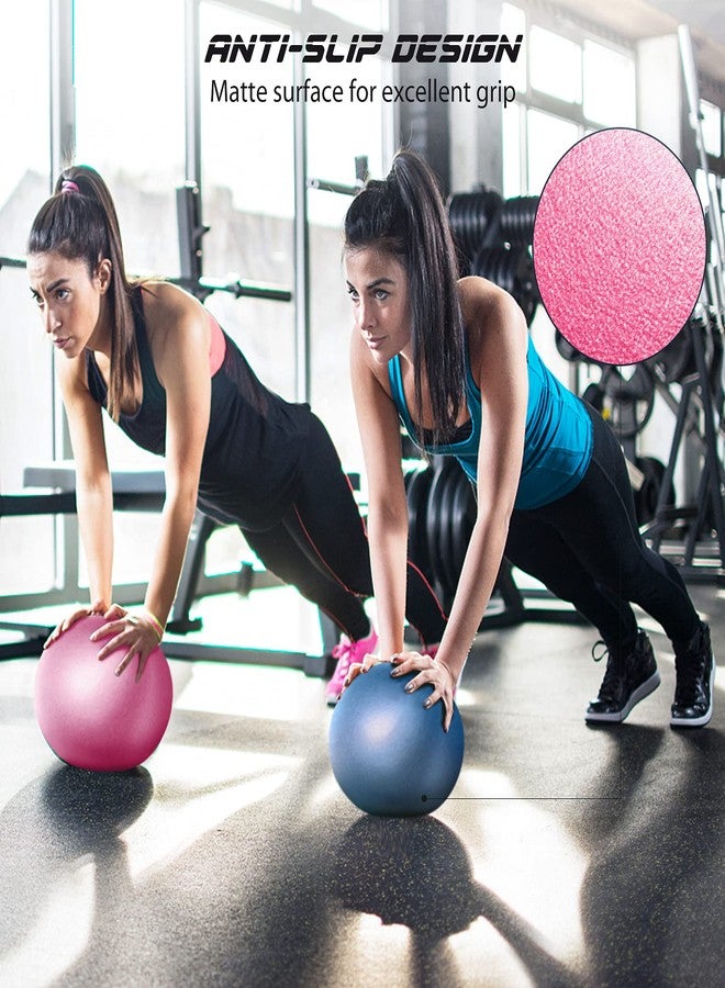 Cikyner Soft Pilates Ball, Small Exercise Ball 9 Inch Mini Gym Ball with Inflatable Straw, Suitable for Pilates, Yoga, Full Body Training, Physical Therapy and Balance improving at Home, Gym & Office - Image 2