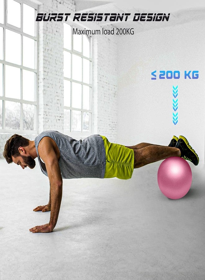 Cikyner Soft Pilates Ball, Small Exercise Ball 9 Inch Mini Gym Ball with Inflatable Straw, Suitable for Pilates, Yoga, Full Body Training, Physical Therapy and Balance improving at Home, Gym & Office - Image 3
