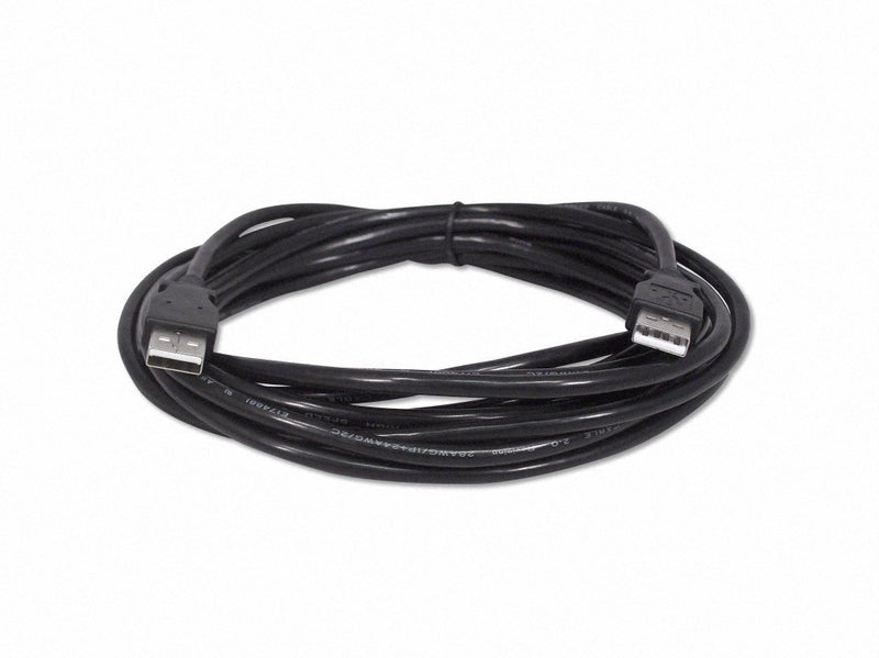 15 Foot Black USB 2.0 High Speed Male A to Male A Cable