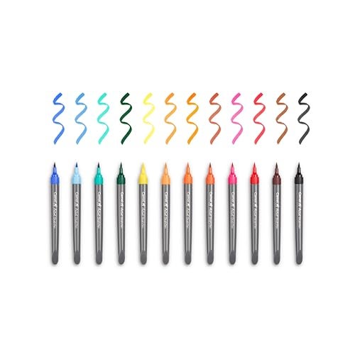 Camel Artist Fine Brush Pen Set - 12 Shades, Assorted - Image 3