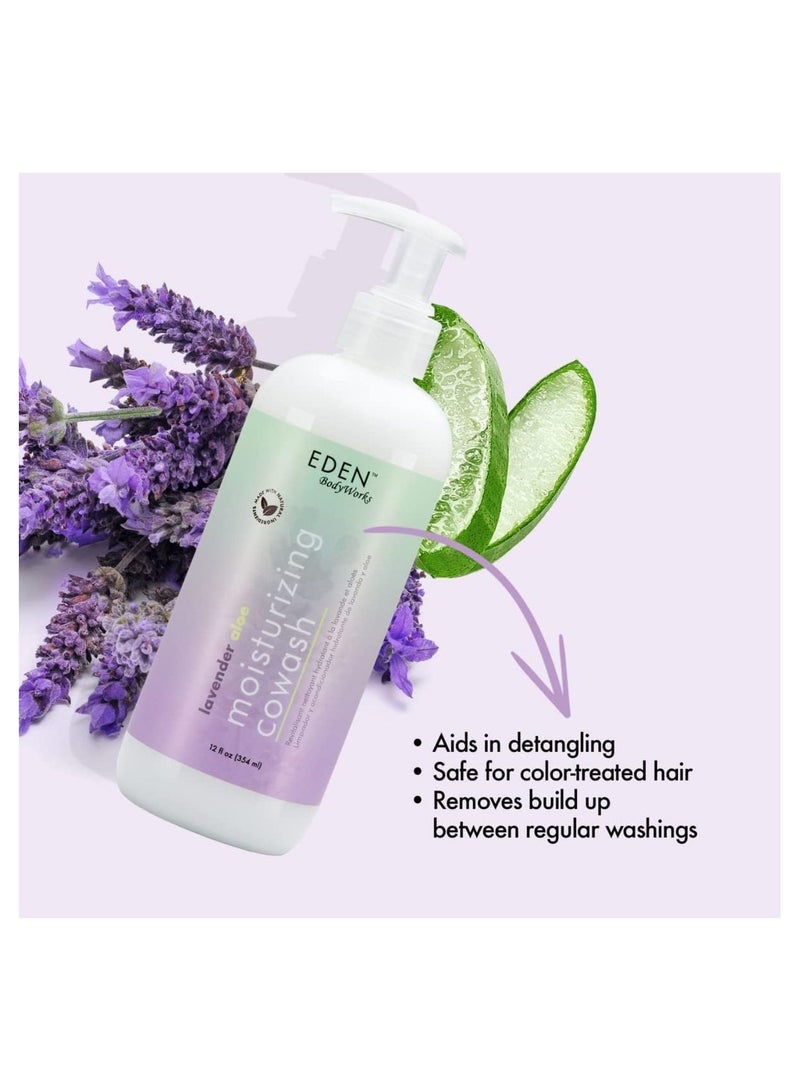 eden bodyworks Lavender Aloe Moisturizing Cowash Nourish, Detangle, and Restore Moisture to Hair 12oz - Image 4