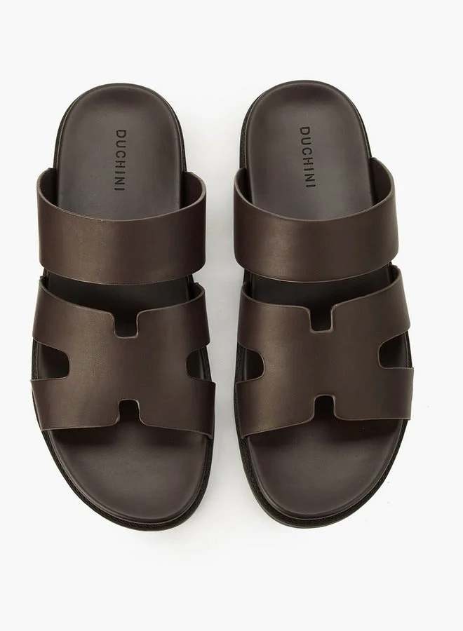 DUCHINI Brown Men Slip-On Comfort Sandals for Men | Best Price UAE