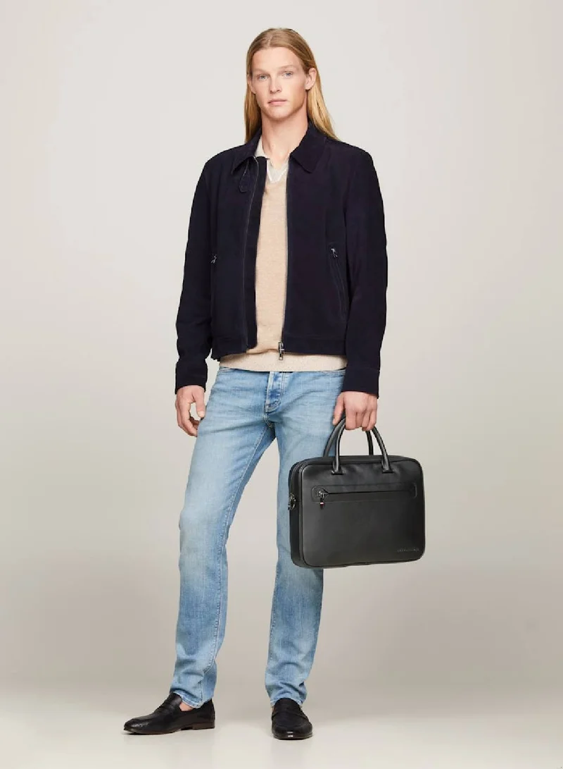 TOMMY HILFIGER Men's Th Modern Small Laptop Bag -  Smooth finish, Black