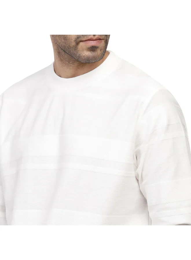 كوب سويت شيرت رجالي عصري من كوب M أبيض