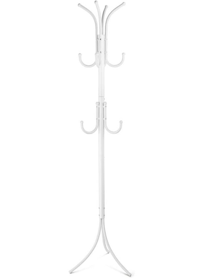 DubaiGallery Coat Stands Coat Racks Metal Coat Rack Coat Stand Metal Hat Coat Stand Heavy Bedroom Hallway Free Standing Clothes Hat Rack Hangers Free-Standing Hanger Rack - Image 1