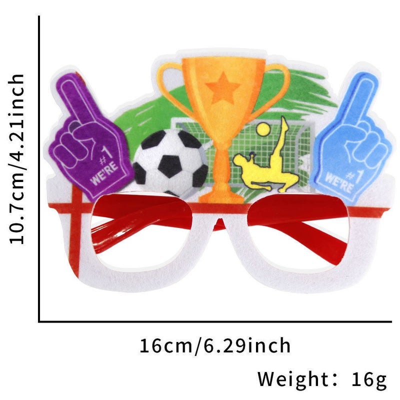 TEXSENDA World Cup Fan Glasses - Football Trophy Celebration Style - Image 2