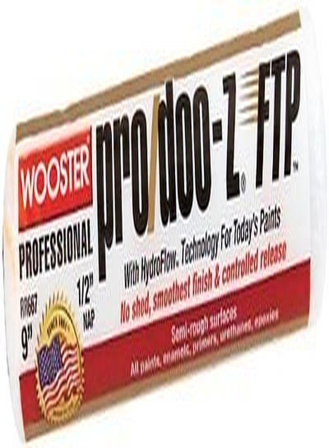 Wooster Brush RR667-9 Inch Pro Doo Z FTP Roller Cover, 1/2-Inch Nap, Pack of 12 - Image 3