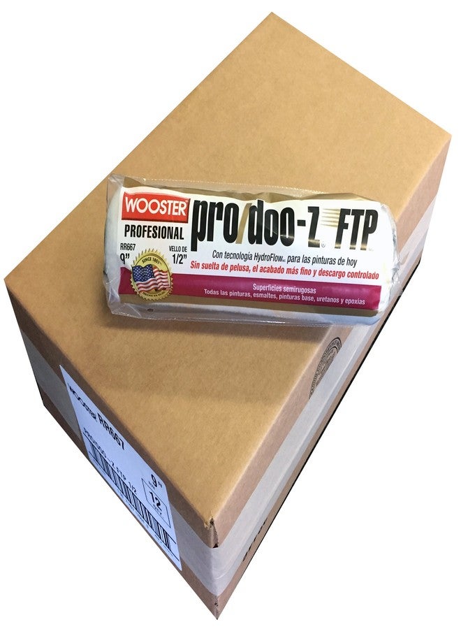 Wooster Brush RR667-9 Inch Pro Doo Z FTP Roller Cover, 1/2-Inch Nap, Pack of 12 - Image 2