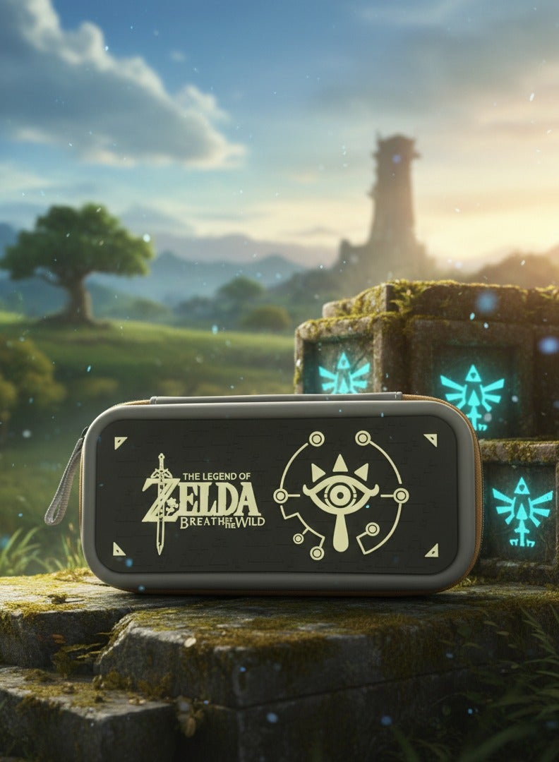 Nintendo Switch Protective Carry Case – The Legend of Zelda: Breath of the Wild Edition | Shockproof Travel Case | Scratch-Resistant, Lightweight & Accessory Storage | Compatible with Switch / Switch OLED make it arabic - Image 1