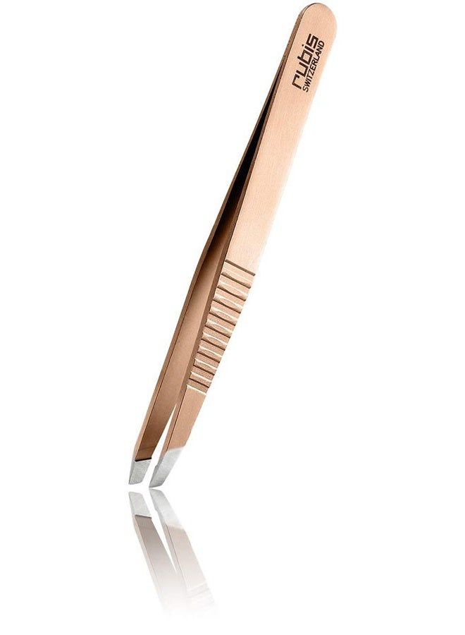 Rubis Tweezers Classic Progrip Red Gold - 1K103PGRG,Rubis Switzerland Swiss Made World Renowned Precision - Image 1