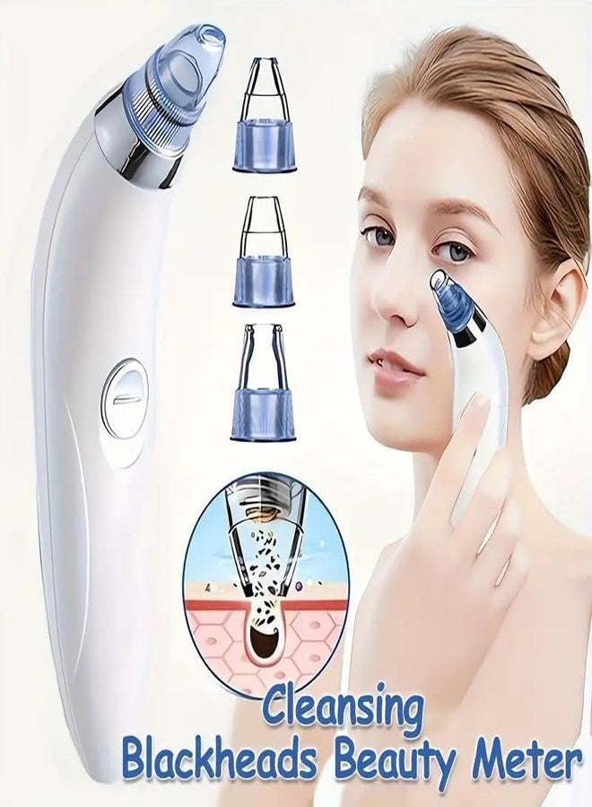 FASTMART 4-in-1 Blackhead Remover - Multi-Function Pore Cleaner, Acne Extractor & Vacuum Suction Tool for Men & Women (White) - Image 2