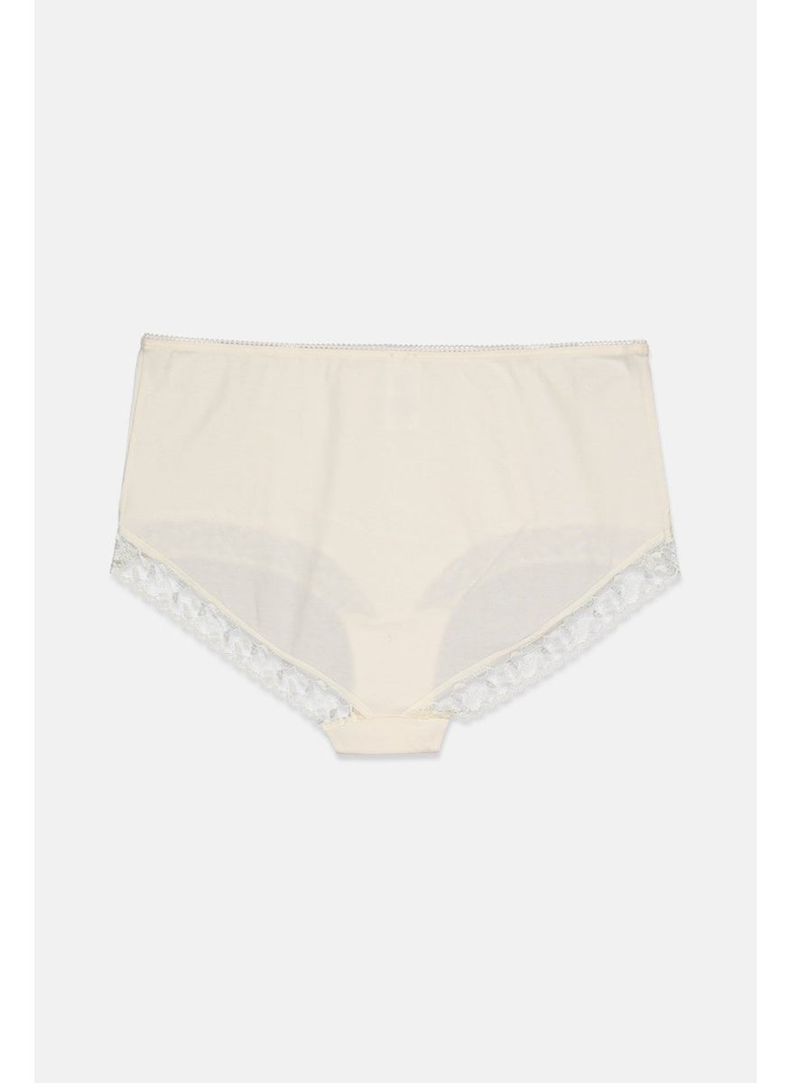 Tchibo Women High Waist Slip Briefs, Cream  - Image 2