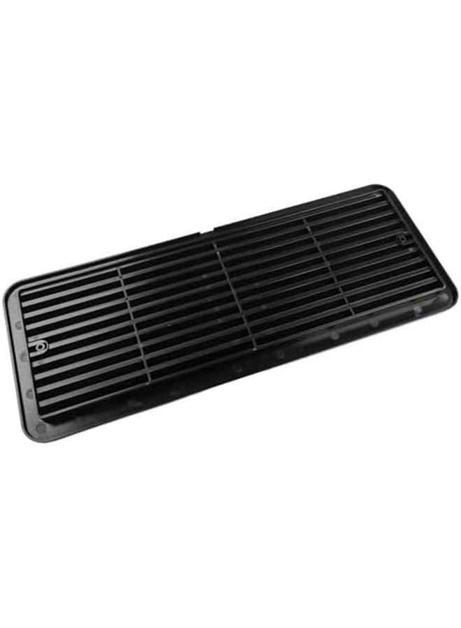 Black Fridge Vent Cover 483mm x 186mm Weather Resistant Easy Install for RV Caravan Motorhome - Image 2
