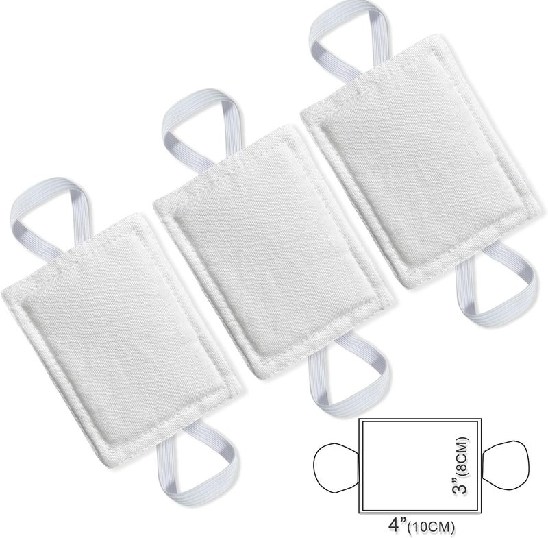 warmtone Door Latch Cover Baby Door Silencer Cushion for Slamming, Quiet Lock Cover Closer Durable Material for Light Sleeper Nursery Children - 4x3 inches, White, 3 Pieces - Image 3