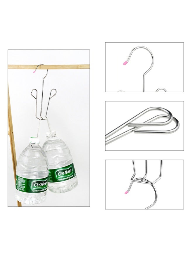 3 Pcs Stainless Steel Shoes Hanger Drying Rack Shoe Display Hook Space Saver Storage Organizer - Image 3