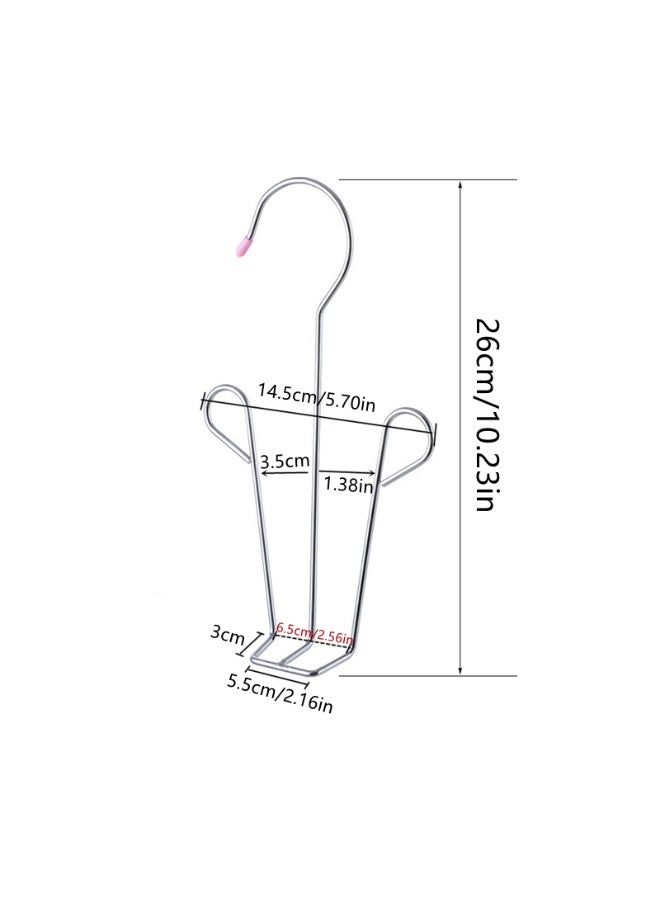 3 Pcs Stainless Steel Shoes Hanger Drying Rack Shoe Display Hook Space Saver Storage Organizer - Image 5