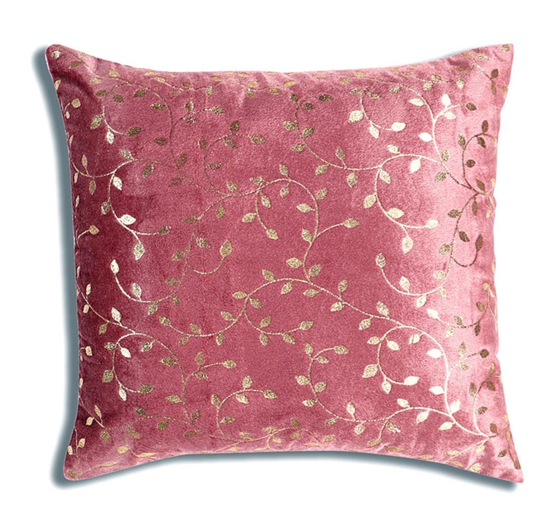 RD TREND® Premium Velvet Cushion Covers Set of 5 | Soft Embroidered Decorative Throw Pillow Covers for Sofa, Bed & Living Room | Cushion Cover 16 inch x 16 inch (40x40 cm) Multi - Image 4