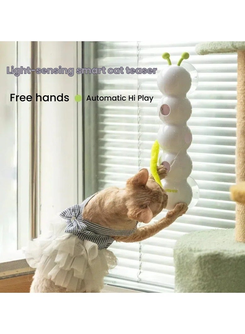 general Intelligent induction teasing cat toy cat automatic teasing stick caterpillar chasing fun self-hilarious and boring USB - Image 1