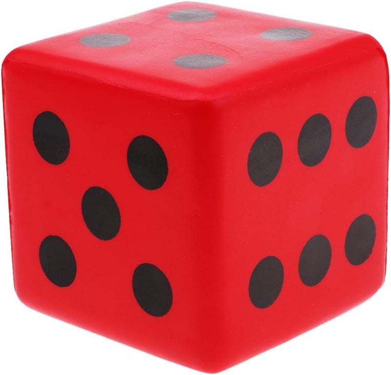 klarako Sponge Dice, Foam Dice Playing Spot Dice Large Dice - Red - Image 2