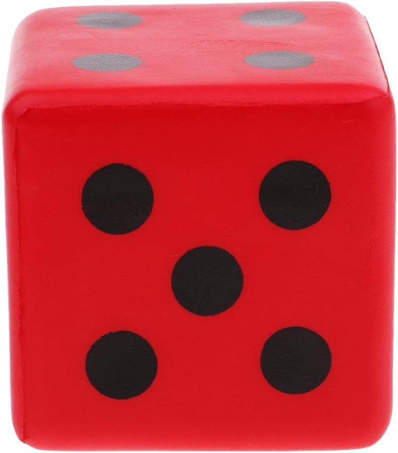 klarako Sponge Dice, Foam Dice Playing Spot Dice Large Dice - Red - Image 3