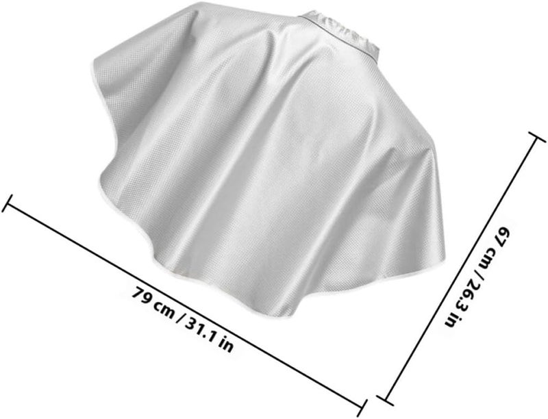 Professional Hair Dye Cape White Short Hair Coloring Apron Salon Hairdressing Shawl for Stylists and Clients - Image 2