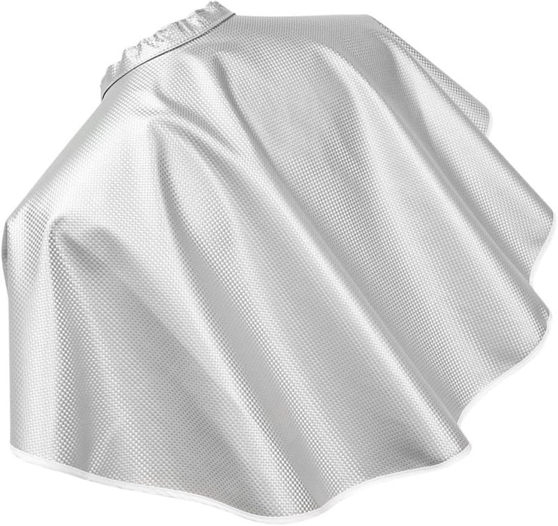 Professional Hair Dye Cape White Short Hair Coloring Apron Salon Hairdressing Shawl for Stylists and Clients - Image 1
