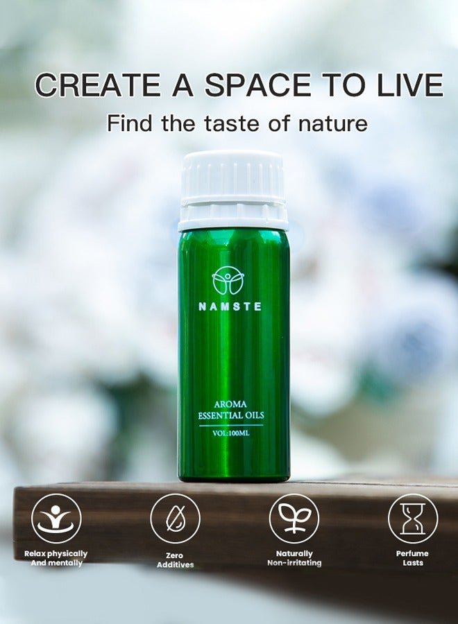 ناماستي زيت العلاج بالروائح العطرية زيت عطري للعلاج بالروائح العطرية زيت عطري ناشر للعلاج بالروائح العطرية 100 مل - شاي أبيض - Image 2