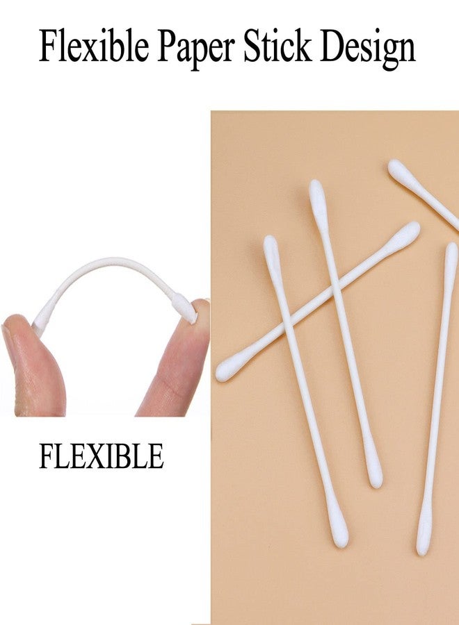 Sppry Cotton Swabs - Individually Wrapped Double Tipped Paper Sticks for Ear, Make-up, 100 Count (White, Round/Earpick End) - Image 5