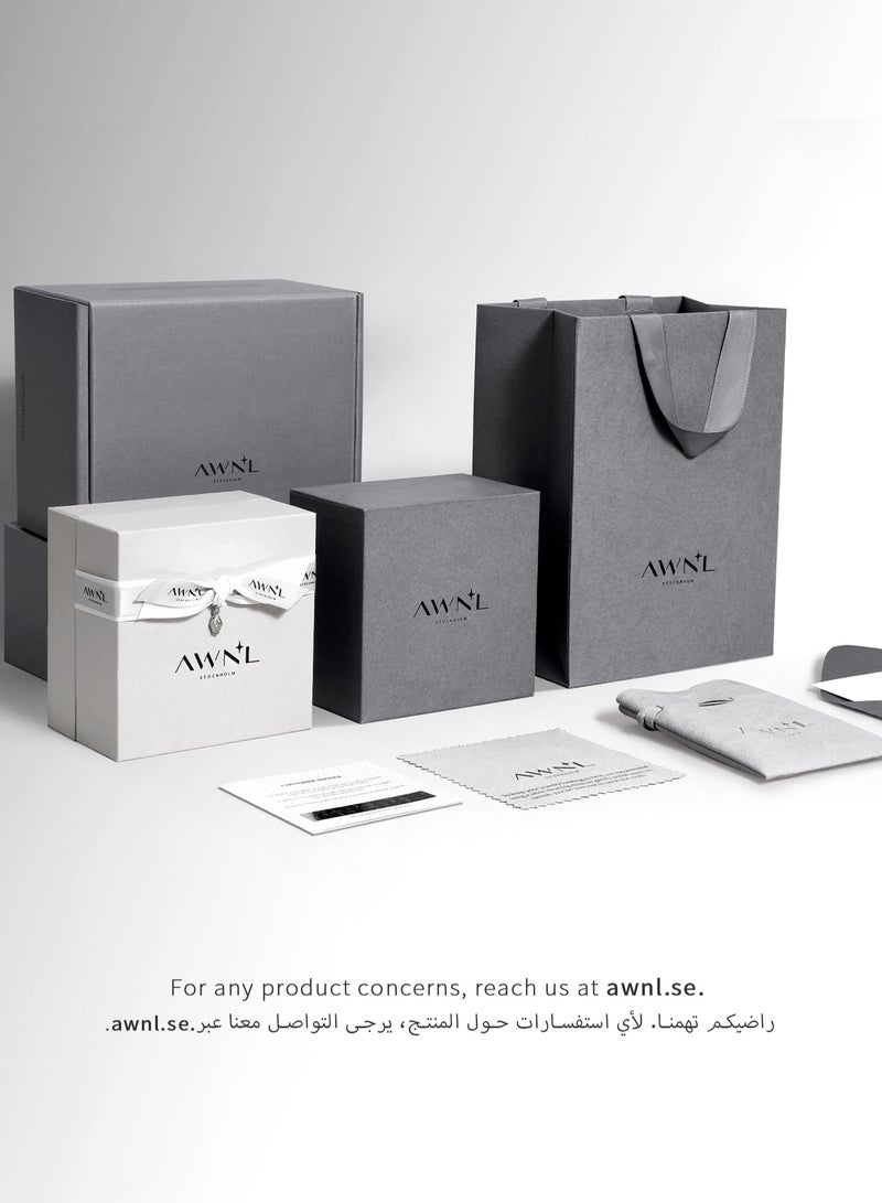 AWNL Heart-belonging Necklace for Women – Pendant with White Zirconia Gemstone and Sterling Silver, Middle East Exclusive Collection - Image 5