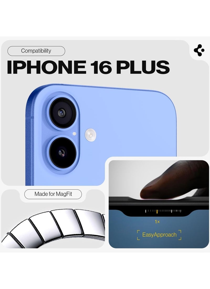 Spigen Tough Armor MagFit AI for iPhone 16 Plus Case Cover MagSafe with Kickstand (2024) - Gunmetal  - Image 2