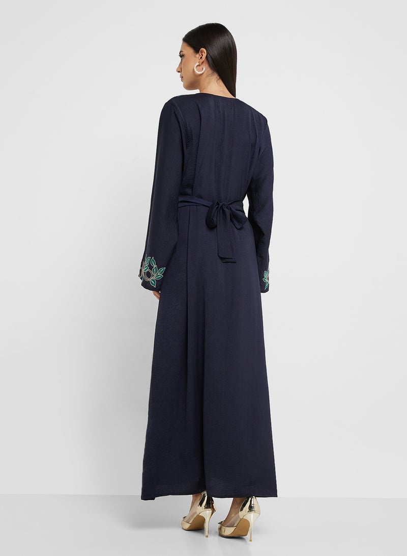 hayas closet Emroidered Belted Jalabiya - Image 2