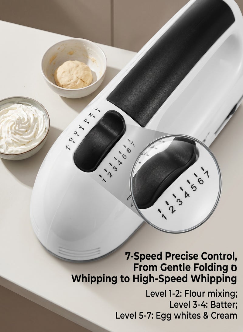 sokany Stand Mixer, 2L Stainless Steel Bowl, 7 Speed Settings, Professional Baking Results, Easy Mixing And Kneading, 2 L CX-6620 White - Image 3