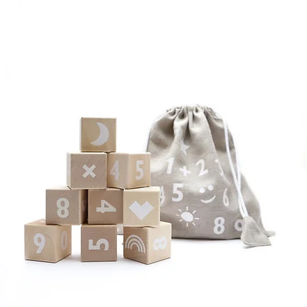 أوه نو Wooden Maths Blocks