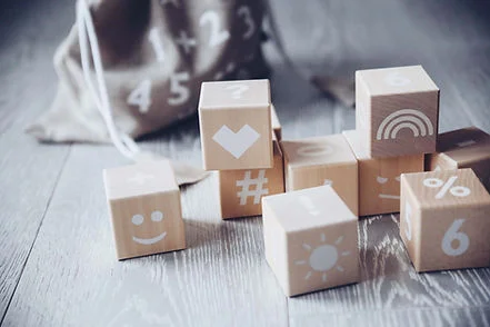 أوه نو Wooden Maths Blocks