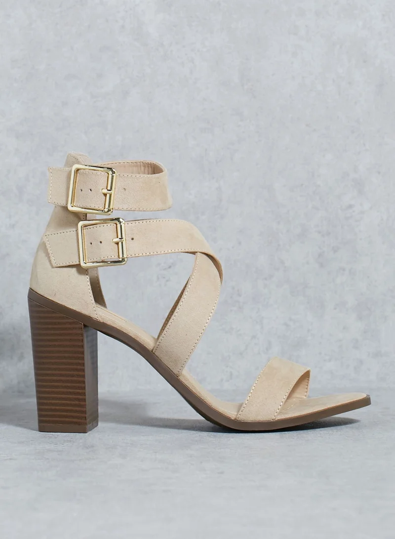 FOREVER 21 Strappy Block Heel