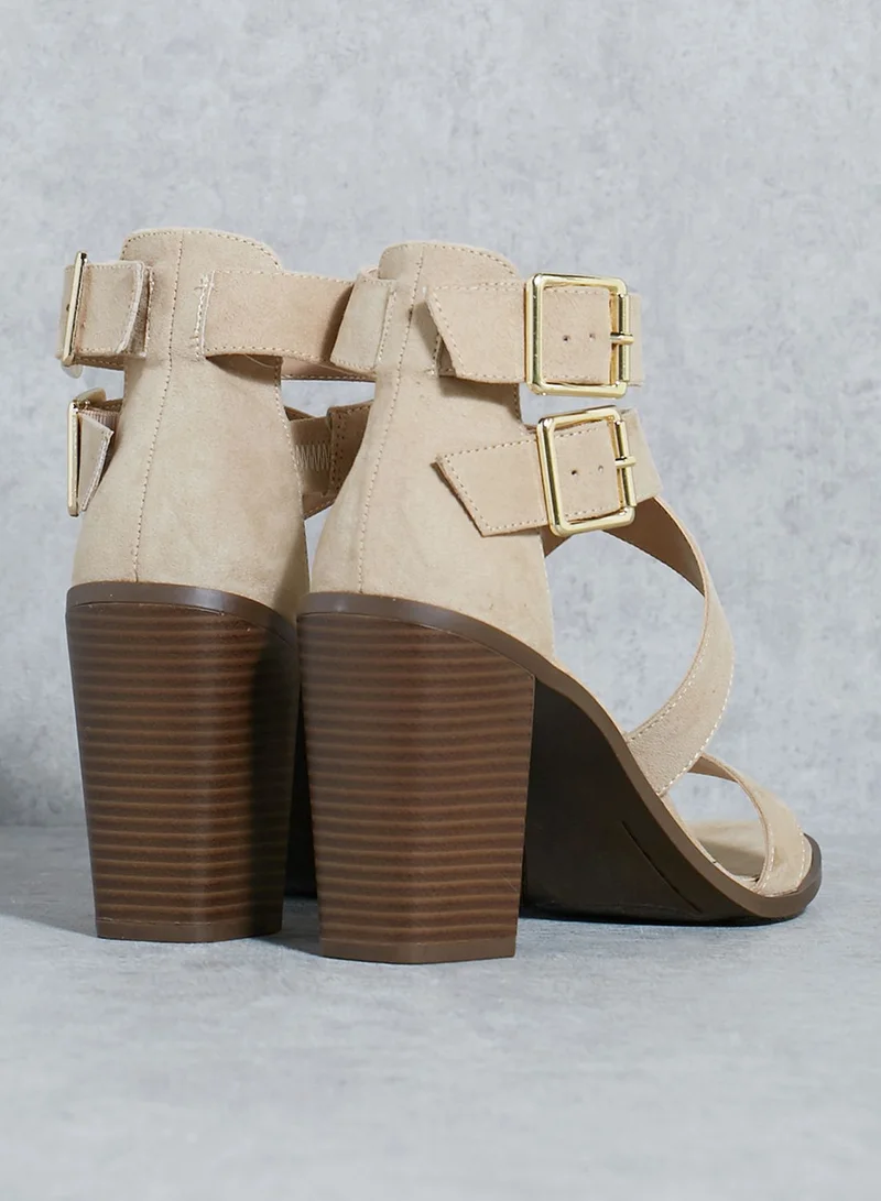 FOREVER 21 Strappy Block Heel