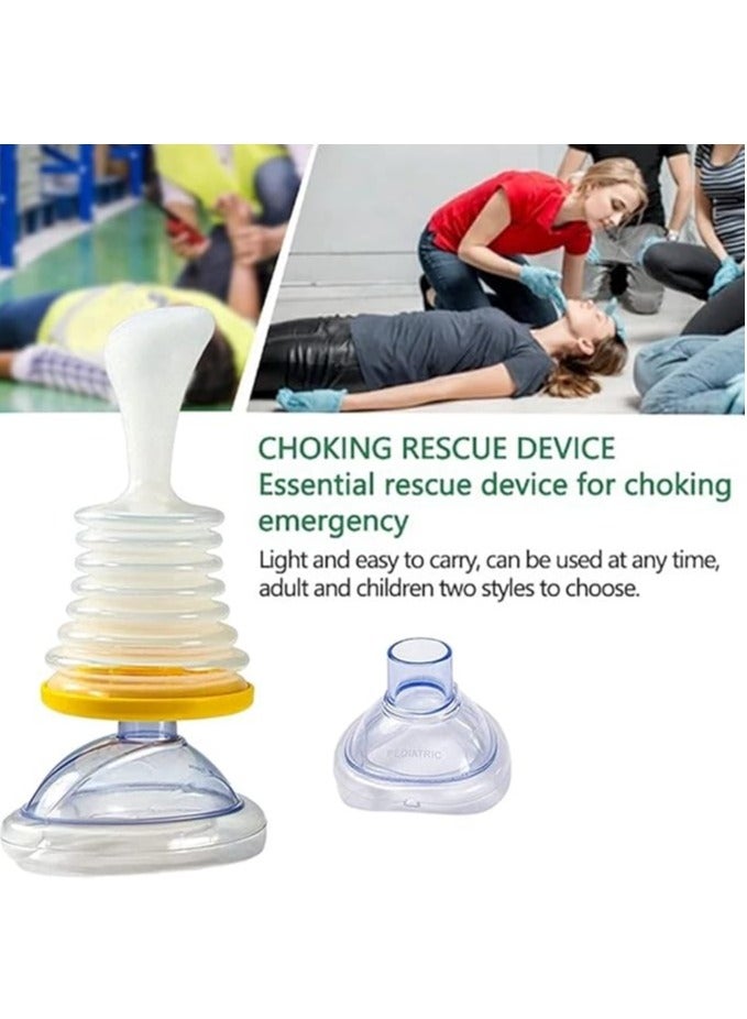 Generic Child and Adult Choking Rescue Device With 1 Large 1 Small Mask Breathing Trainer Portable Emergency Choking Device Home First Aid Kit Portable Heimlich First Aid Artifact  - Image 5