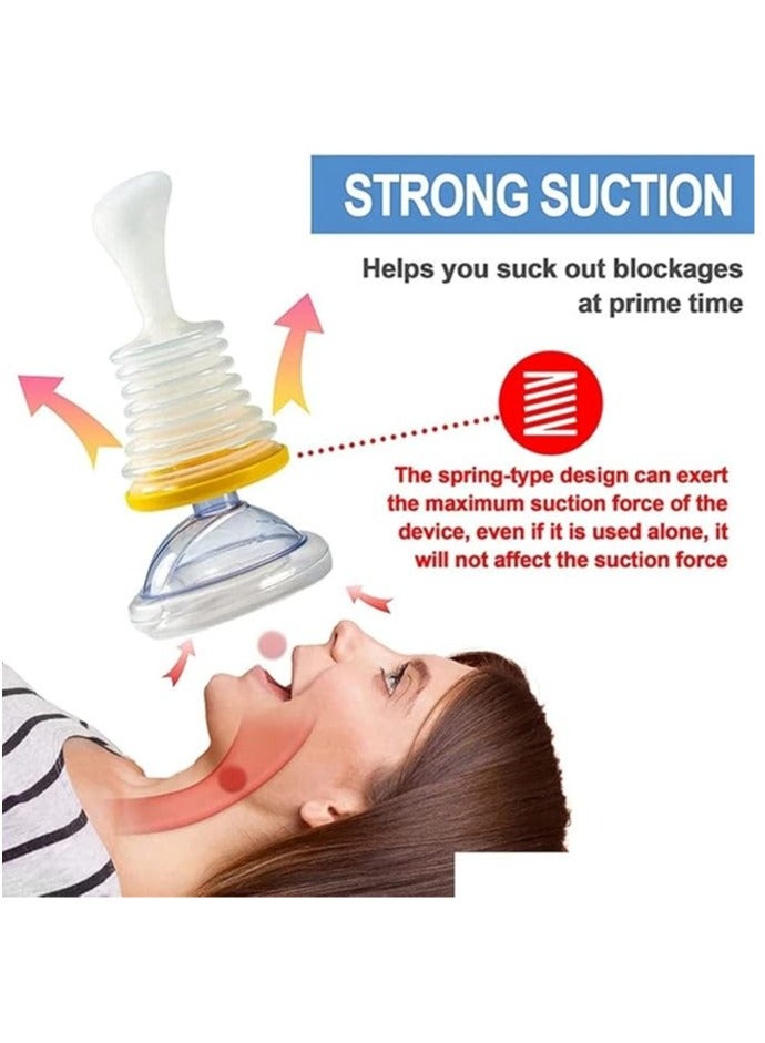 Generic Child and Adult Choking Rescue Device With 1 Large 1 Small Mask Breathing Trainer Portable Emergency Choking Device Home First Aid Kit Portable Heimlich First Aid Artifact  - Image 4