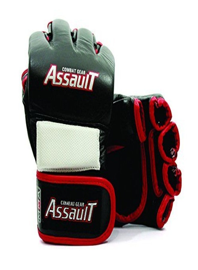 Xpeed MMA Training Leather Shock Absorbing Extreme Protection Half Fingers for Men (One Size) - Image 2