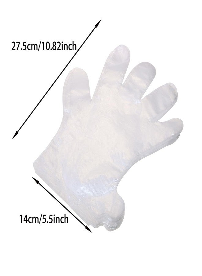 ONLYKXY 300pcs Clear Plastic Hand Gloves for Moisturizing Hand Cover Paraffin Wax Bath Liners for Hand Care Bags - Image 2