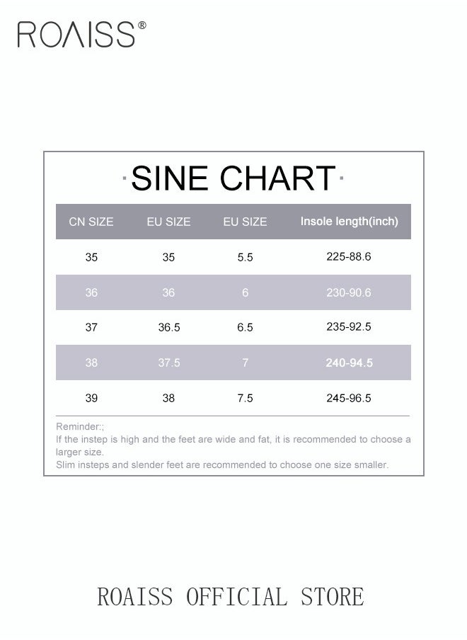 roaiss - Fashion Woman Office Lady Shoes Sandals Women's Summer Pointy Chunky Shoes Large Size Sandals - Image 1
