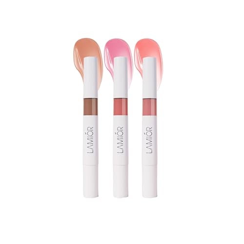 LAMIOR Peptide Glaze Lip Balm Combo Pack of 3 - Raspberry Crush | 3-in-1 Formula for Glossy Shine, Healing, and Nourishment | Pillowy-Soft Lips | Nourishes Dry Skin | Real Reviews, Juicy Results! - Image 1