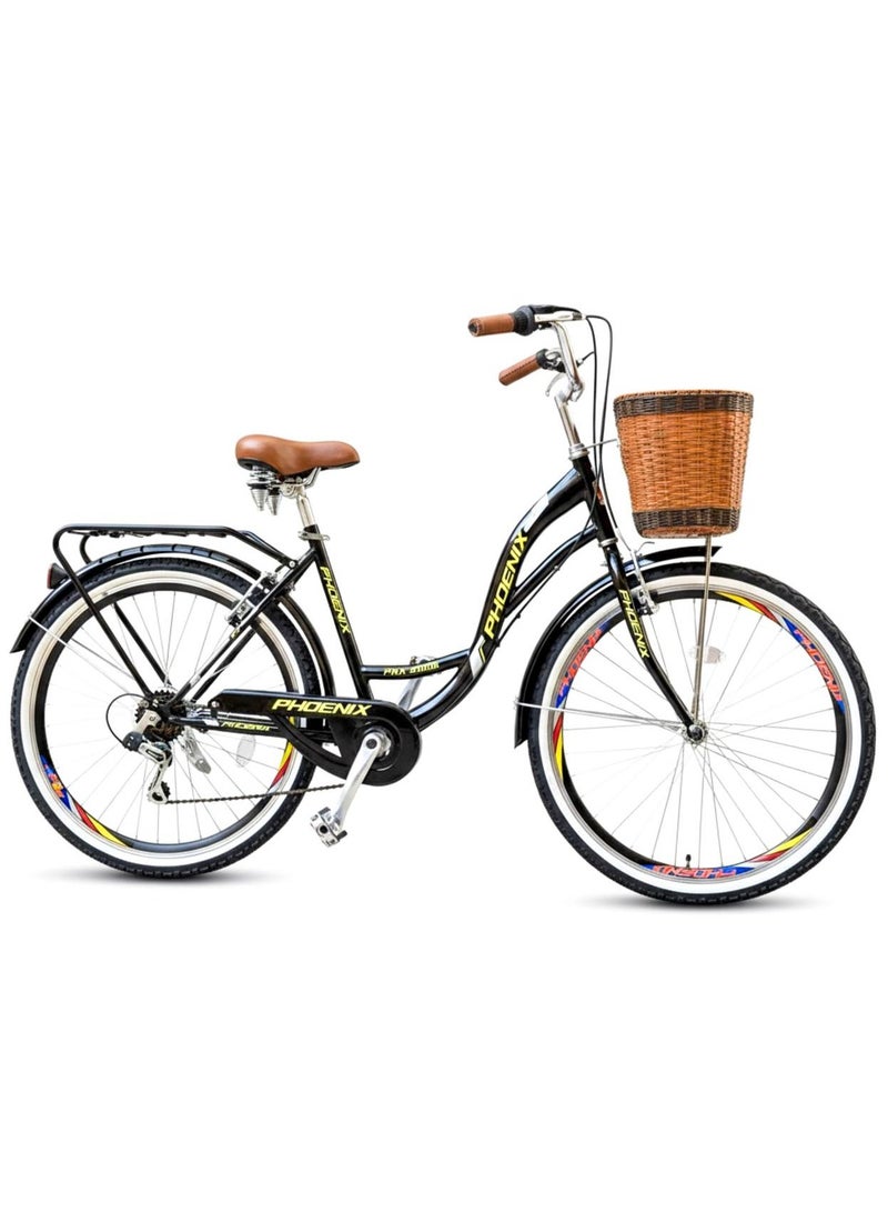 فينيكس دراجة سيتي بايك مقاس 26 – سرعات شيمانو - Image 1